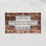 Bricklayer And Stone Masonry Brick Business Cards at Zazzle