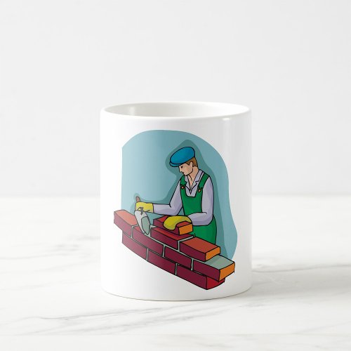 Bricklayer At Work Coffee Mug