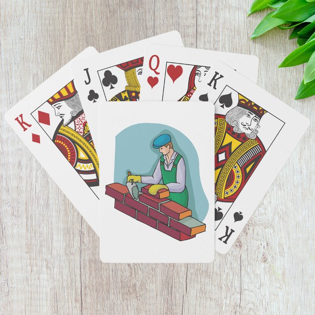 Bricklayer At Work Poker Cards (Creator Uploaded)