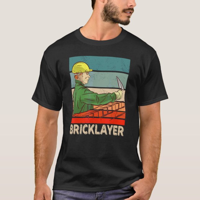 Bricklayer Bricklaying Mason Brick 1 T-Shirt (Front)