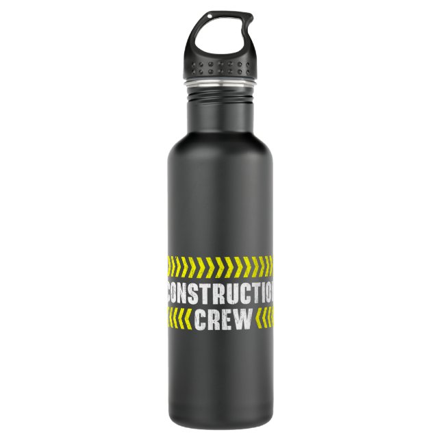 Bricklayer Bricks Construction Crew Brickmason Con Stainless Steel Water Bottle (Front)
