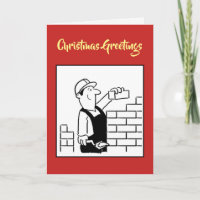 Bricklayer Christmas Card