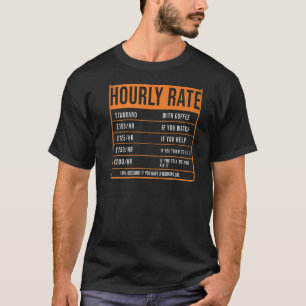 Bricklayer Hourly Rate Idea For Brickie ON REAR & T-Shirt