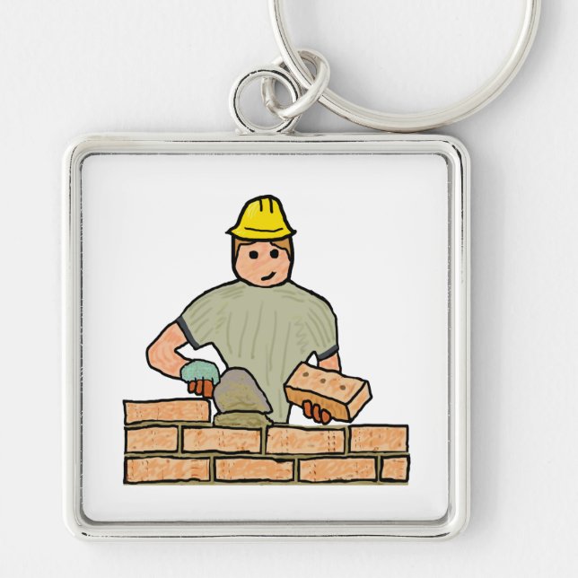 Bricklayer Keychain (Front)