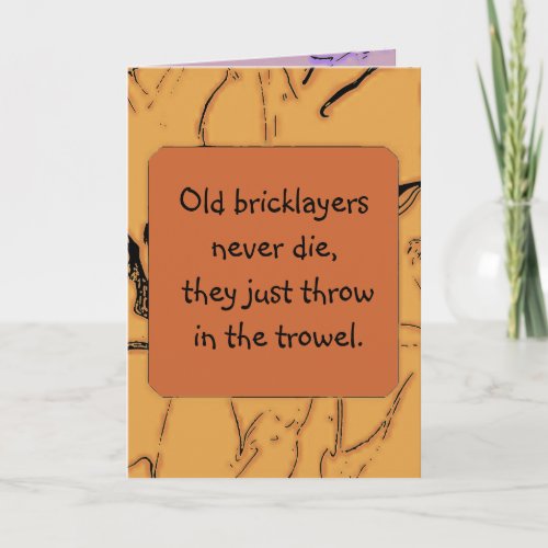 bricklayers humor card