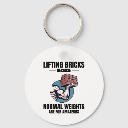 Bricklifting Humor Beyond Ordinary Weights Bricks Keychain
