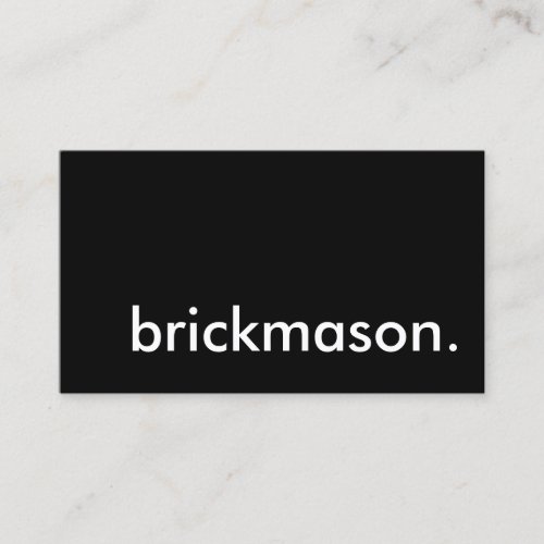 brickmason business card