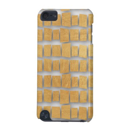 Bricks and pieces of faux gold, faux gold,modern , iPod touch (5th generation) case