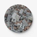 [ Thumbnail: Bricks & Blocks Demolition Rubble Debris Paper Plates ]