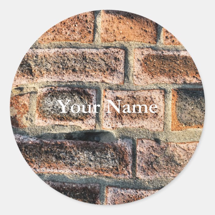 BRICKS CLASSIC ROUND STICKER