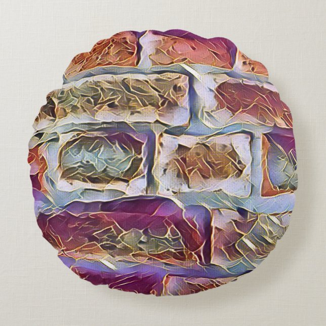 BRICKS   ROUND PILLOW (Front)