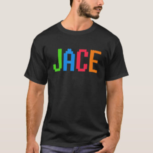 Bricks Theme Jace Boy Name Custom Preschool Blocks T-Shirt