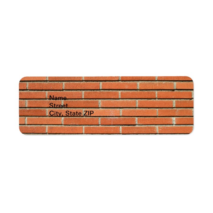 Bricks Wall Label | Zazzle.com