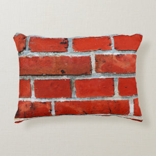 Bricks wall red bricks brick wall accent pillow