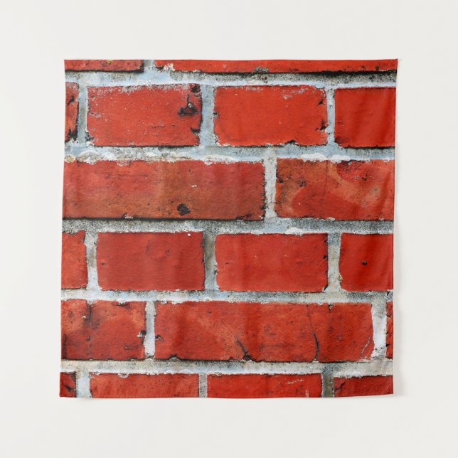 Bricks wall red bricks brick wall tapestry (Front)