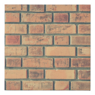 Bricks wall stone wall brick wall faux canvas print