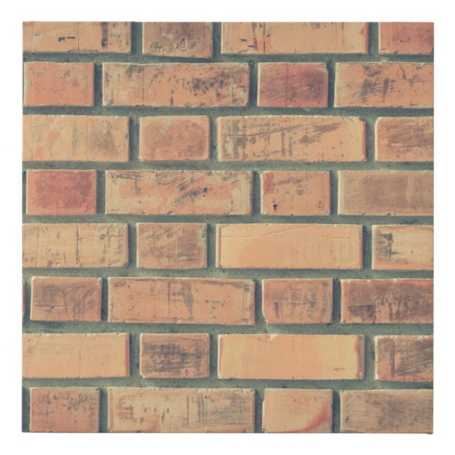 Bricks wall stone wall brick wall faux canvas print (Front)