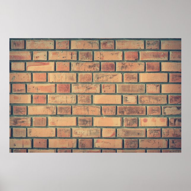 Bricks wall stone wall brick wall poster (Front)