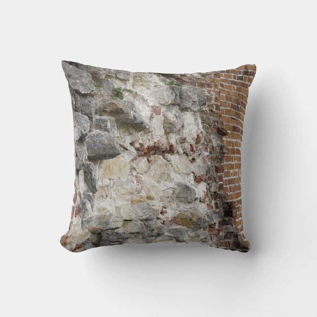 BRICKS WALL THROW PILLOW (Front)
