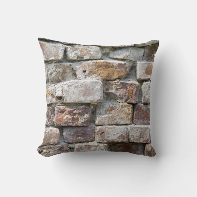 BRICKS WALL THROW PILLOW (Front)