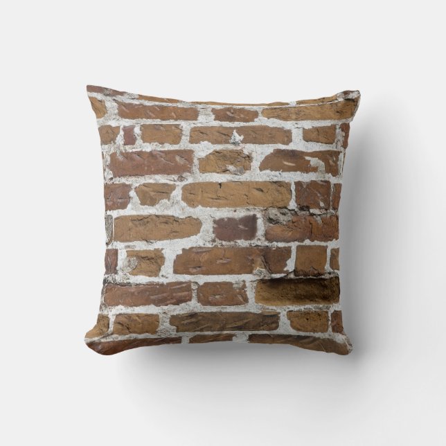 BRICKS WALL THROW PILLOW (Front)