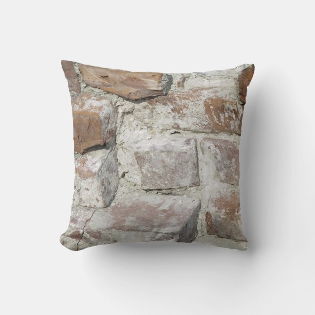 BRICKS WALL THROW PILLOW (Front)
