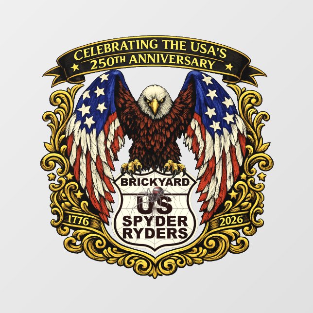 Brickyard Chapter - Decal USA 250th (Sheet)