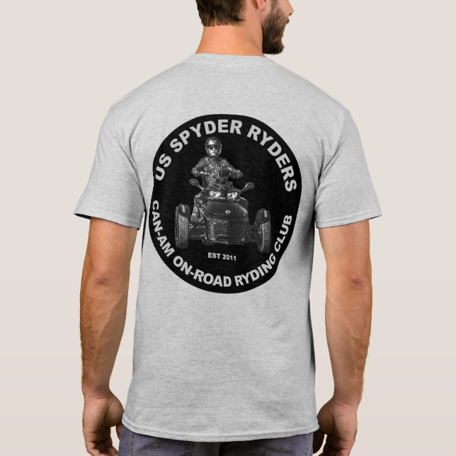 Brickyard Chapter - Round Black T-Shirt (Back)