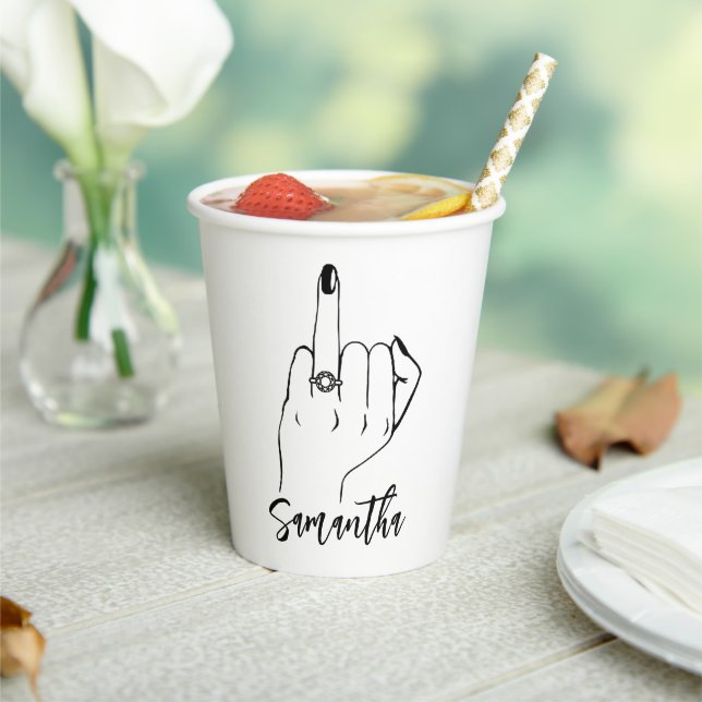 Bridal | Bachelorette Party Ring Finger Paper Cups (Insitu)