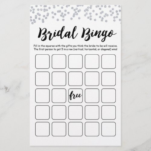 Bridal Bingo Bridal Shower and Hen Party game