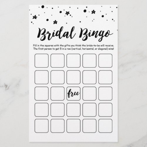 Bridal Bingo Bridal Shower and Hen Party game