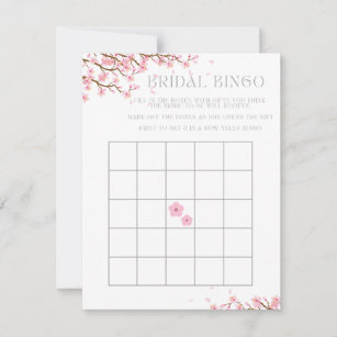 Bridal Shower Bingo Cards & Templates | Zazzle