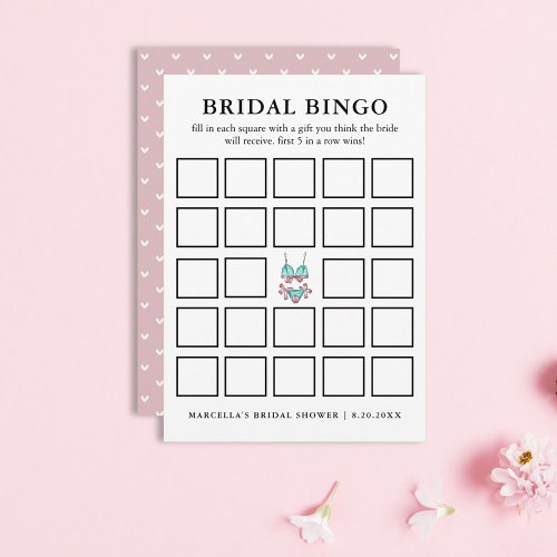 Bridal Bingo  Lingerie Bridal Party Invitation