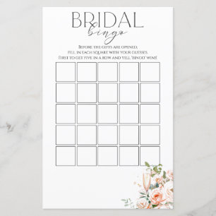 Bridal Bingo Petals And Prosecco Game