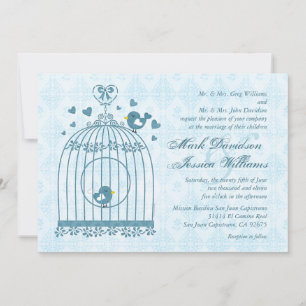 Bridal Bird Cage Wedding Invitation