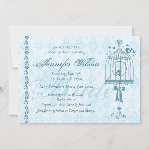 Bridal Birdcage Wedding Shower Invitation