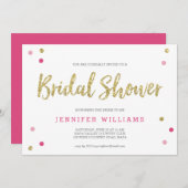 Bridal Bling Gold | Bridal Shower Invitation (Front/Back)