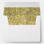 Bridal Bling Gold | Bridal Shower Invite Envelopes (Back (Bottom))