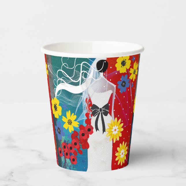 Bridal Bliss Paper Cups (Left)