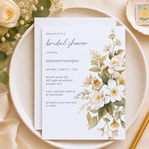 Bridal Bouquet Bridal Shower Invitation