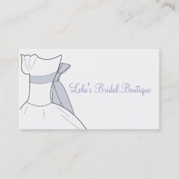 Bridal Boutique Business Card by Stephie421 at Zazzle