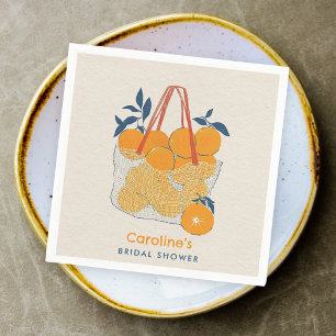 Bridal Branch & Lunch Watercolor Orange Juice Napkins
