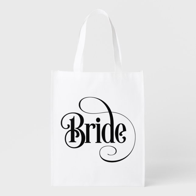 Bridal Brigade Grocery Bag (Front)