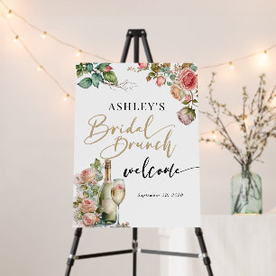 Bridal Brunch Bubbly Bridal Shower Welcome Foam Board