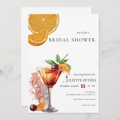 Bridal Brunch  Couples Shower Invitation