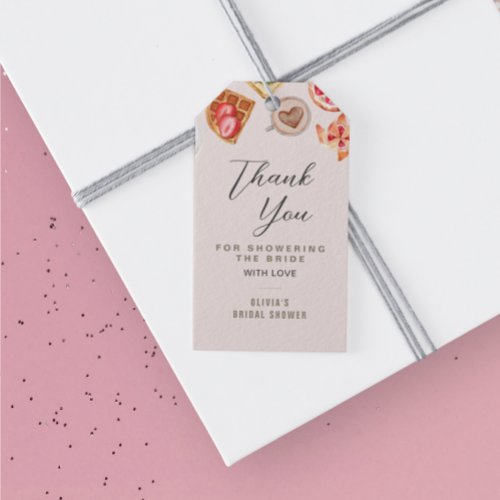 Bridal Brunch Illustrations Blush Thank You Gift Tags