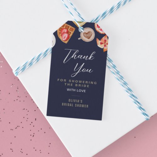 Bridal Brunch Illustrations Thank You Gift Tags