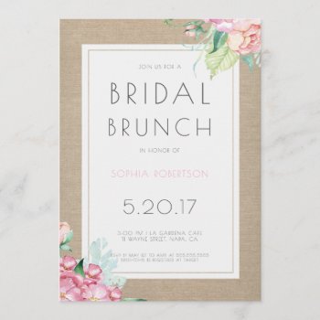 Bridal Brunch Party Invitation by SimplyInvite at Zazzle