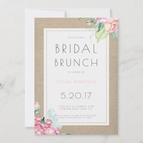 Bridal Brunch Party Invitation