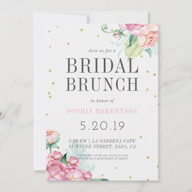Bridal Brunch Party Invitation (Front)
